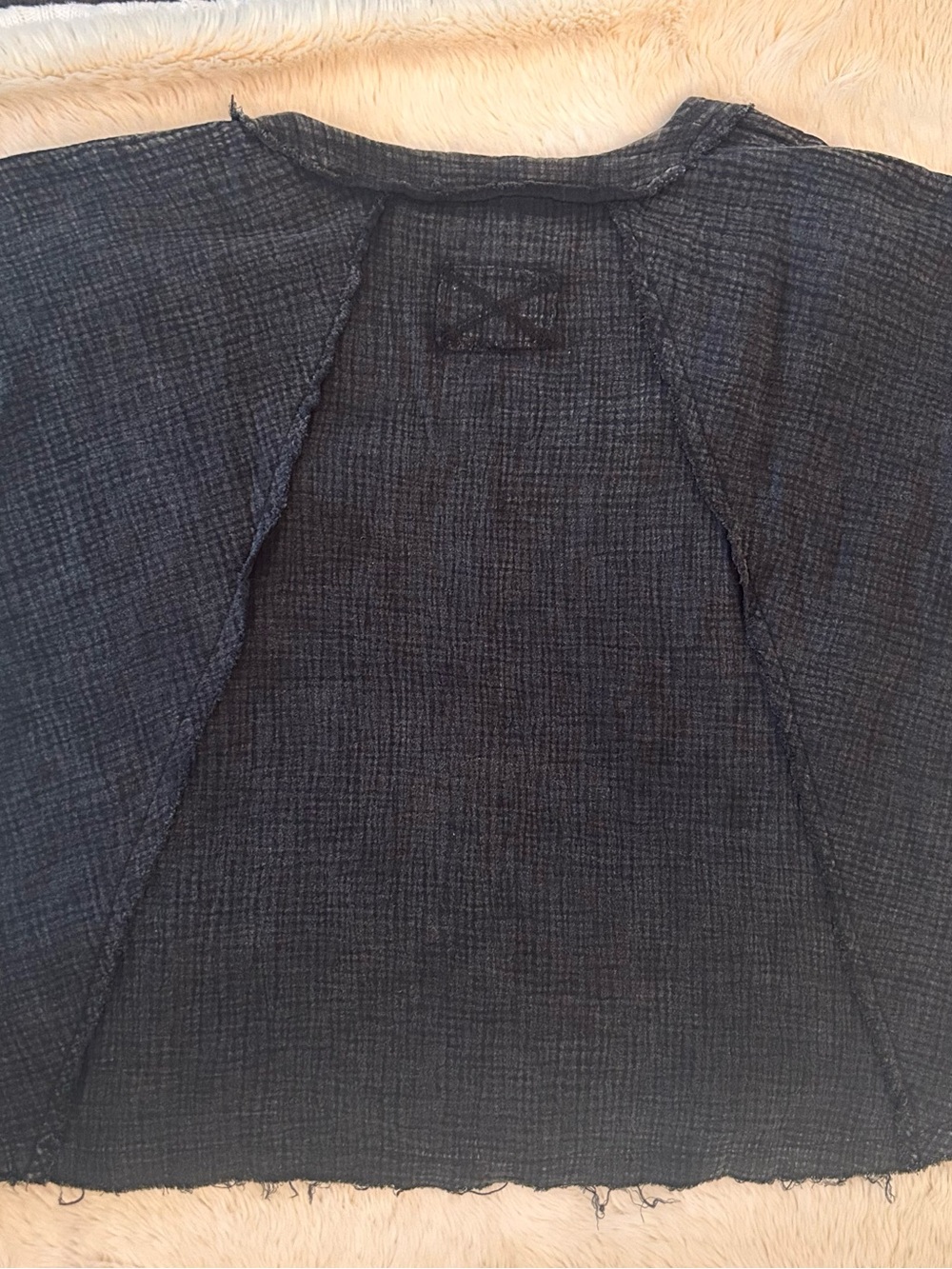 Zenana acid Wash Gauze Short Sleeve Top - Picture 5 of 5